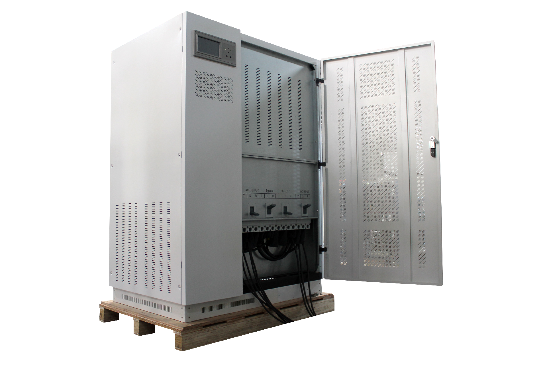 CP series 3 fase IGBT frekuensi rendah online UPS 10-200Kva 